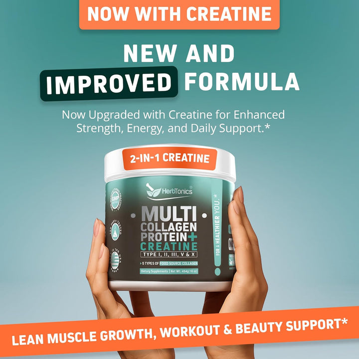 CREATINE MONOHYDRATE + MULTI COLLAGEN PROTEIN
