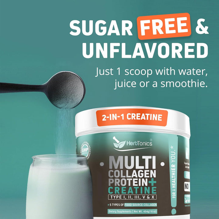 CREATINE MONOHYDRATE + MULTI COLLAGEN PROTEIN